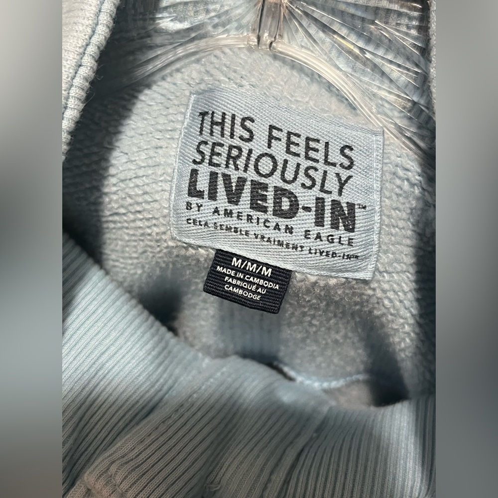 American Eagle Quarter Button Pullover Womens Sz … - image 4